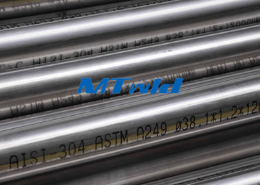 Heat Exchanger Stainless Steel Welded Tubing ASTM A270 / A249 For Papermarking